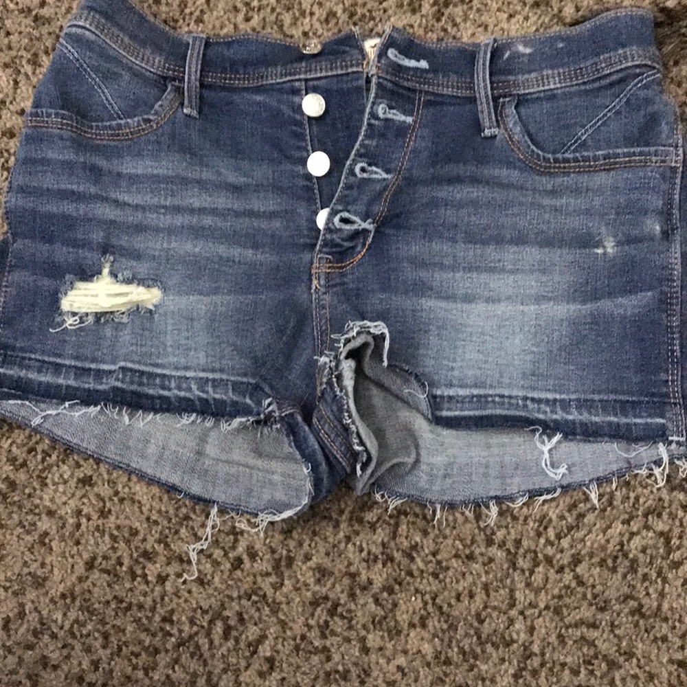 high-waisted hollister jean shorts